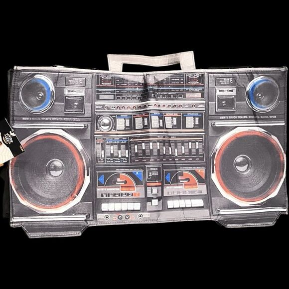 Retro Light Up Boombox Costume for Adults Youth Foam-Backed - Picture 5 of 8